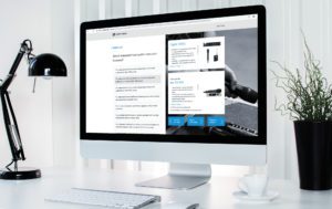 Sennheiser website on iMac