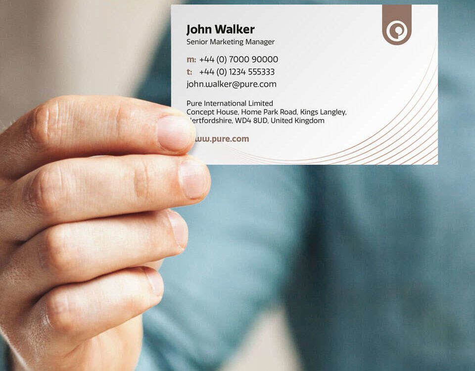 Pure digital business card