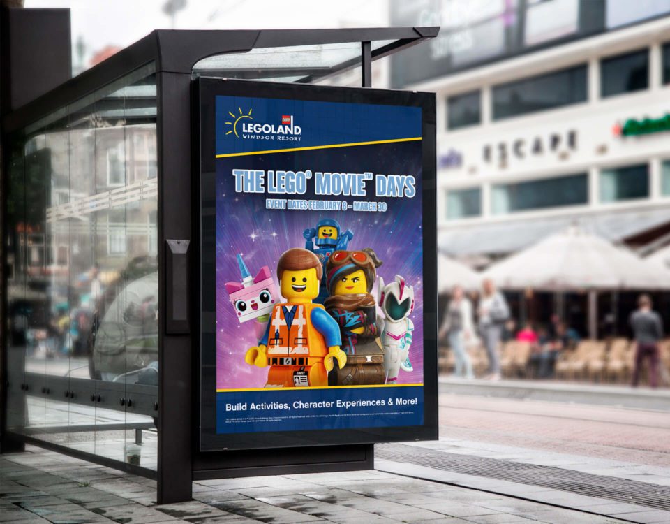 Legoland Windsor bus stop advert