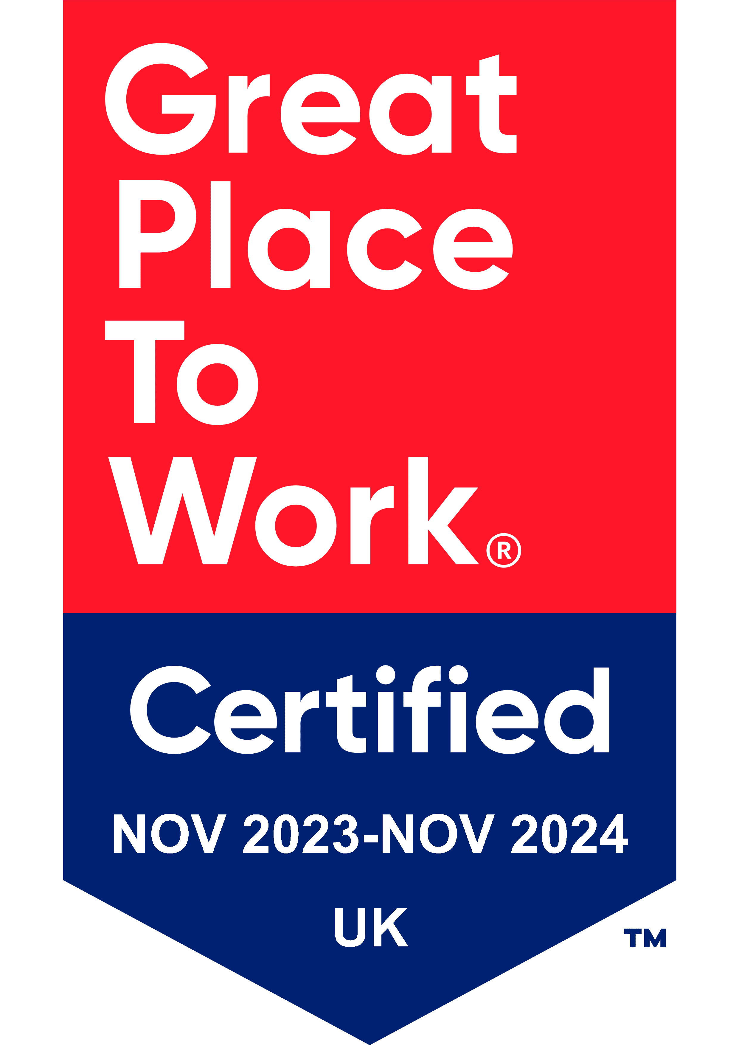 Great Place To Work - Certified award logo