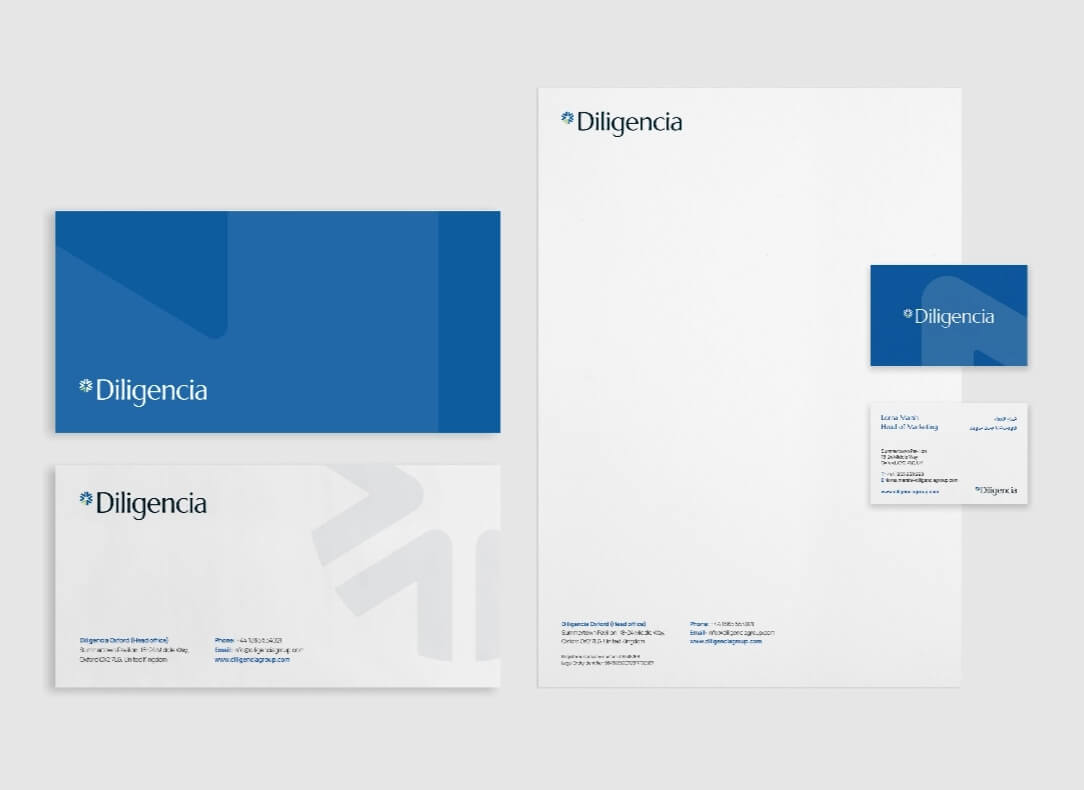 Diligencia stationary mock up